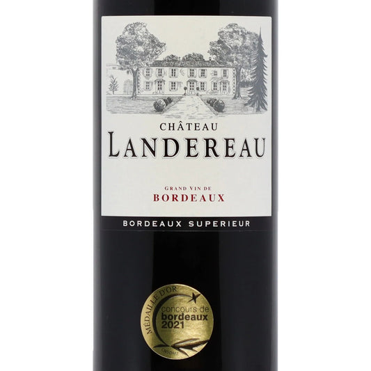 Bordeaux Superieur Rouge AOC 2021 Château Landereau Bordeaux - Frankreich - Rotwein - Wein