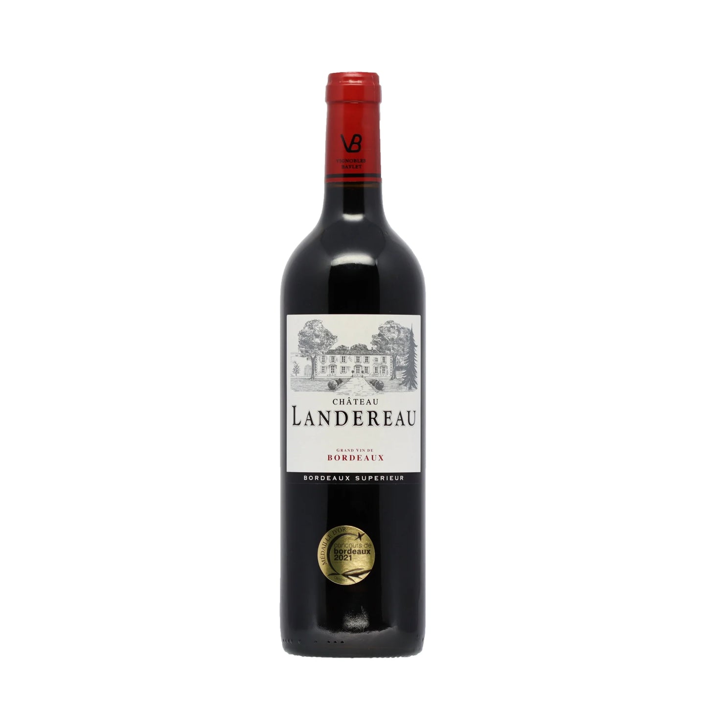 Bordeaux Superieur Rouge AOC 2021 Château Landereau Bordeaux - Frankreich - Rotwein - Wein