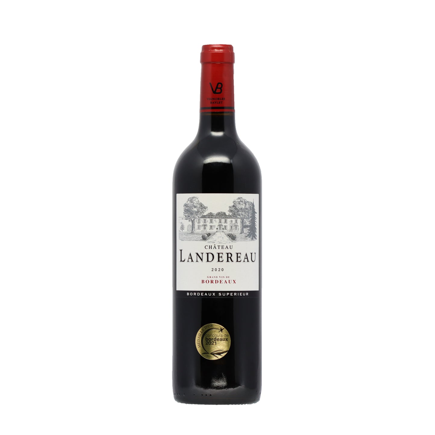 Bordeaux Superieur Rouge AOC 2019 Château Landereau Frankreich - Rotwein - Wein