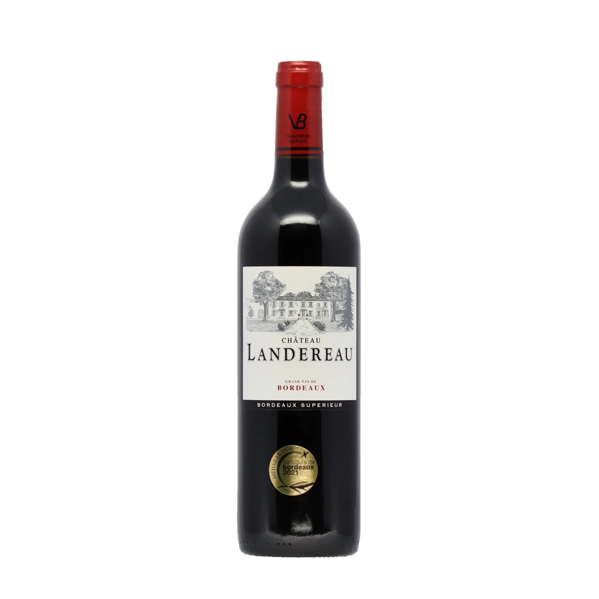 Bordeaux Superieur Rouge AOC 2021 Château Landereau Bordeaux - Frankreich - Rotwein - Wein