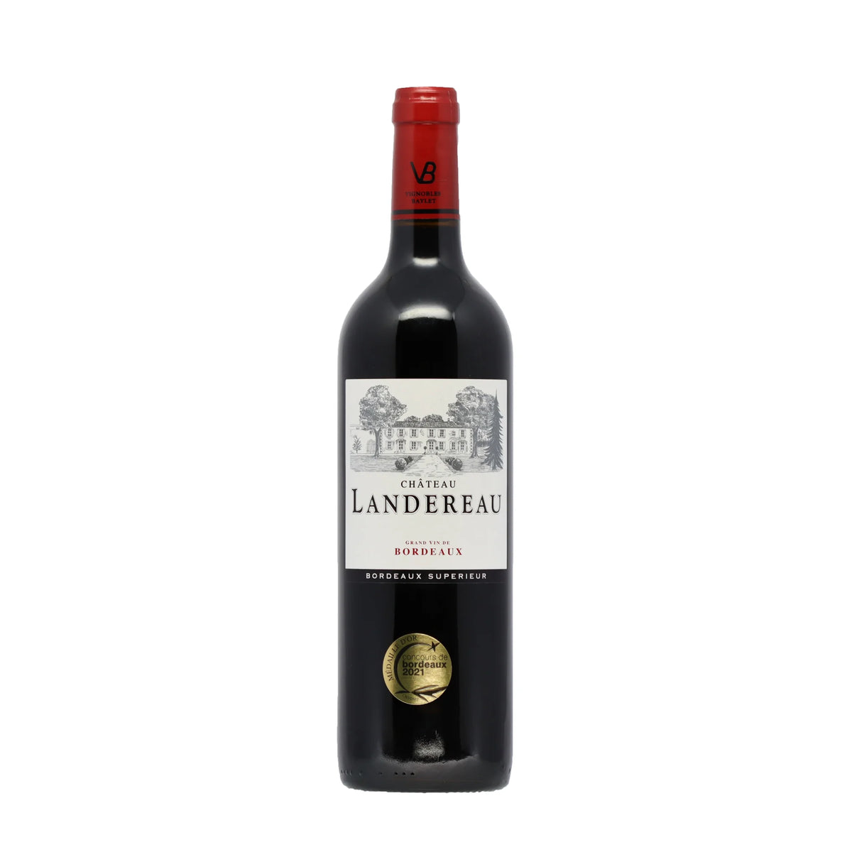 Bordeaux Superieur Rouge AOC 2022 Château Landereau Bordeaux - Frankreich - Rotwein - Wein