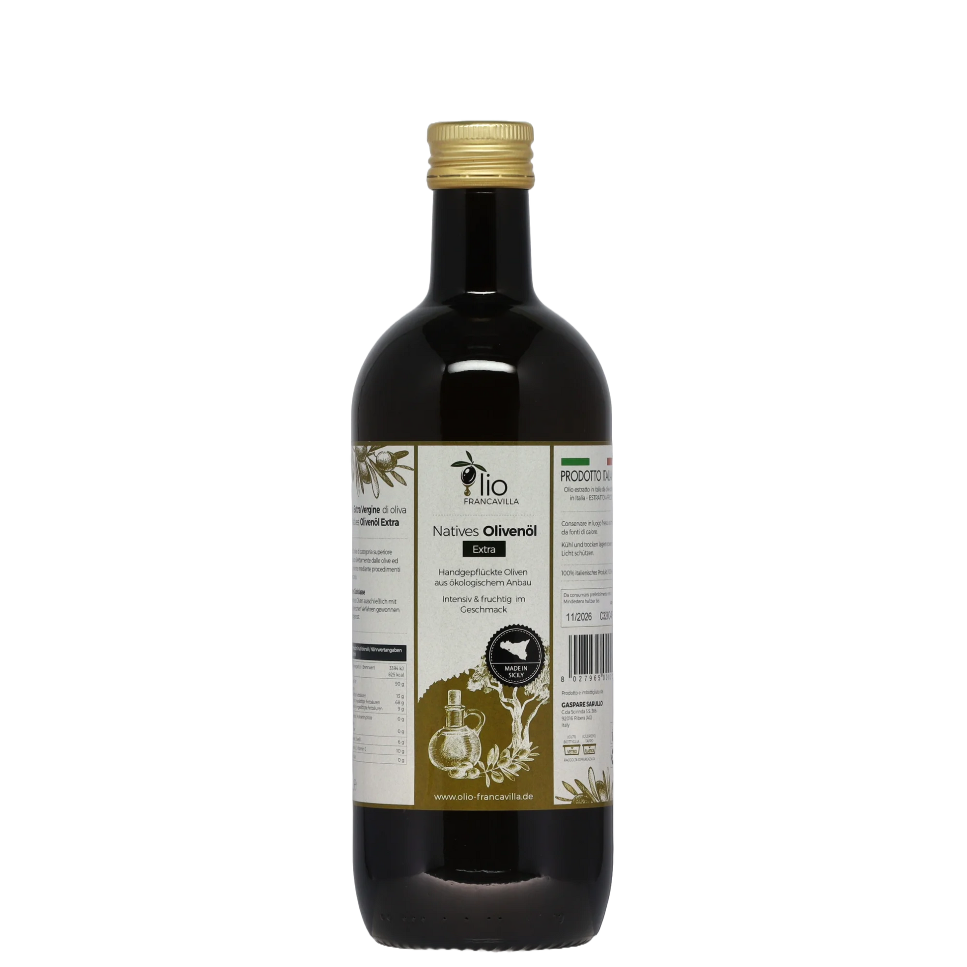 Natives Olivenöl extra 1L Olio Francavilla Feinkost - Italien - Olivenöl